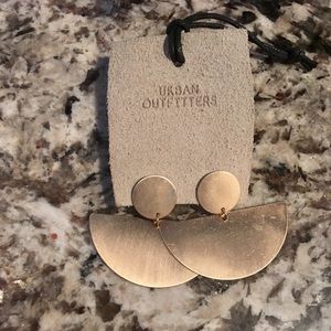 Urban outfitters gold geometric earrings